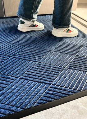 蓝色入户门新款地垫室外入门脚垫防滑门垫家用门口地毯门外高级