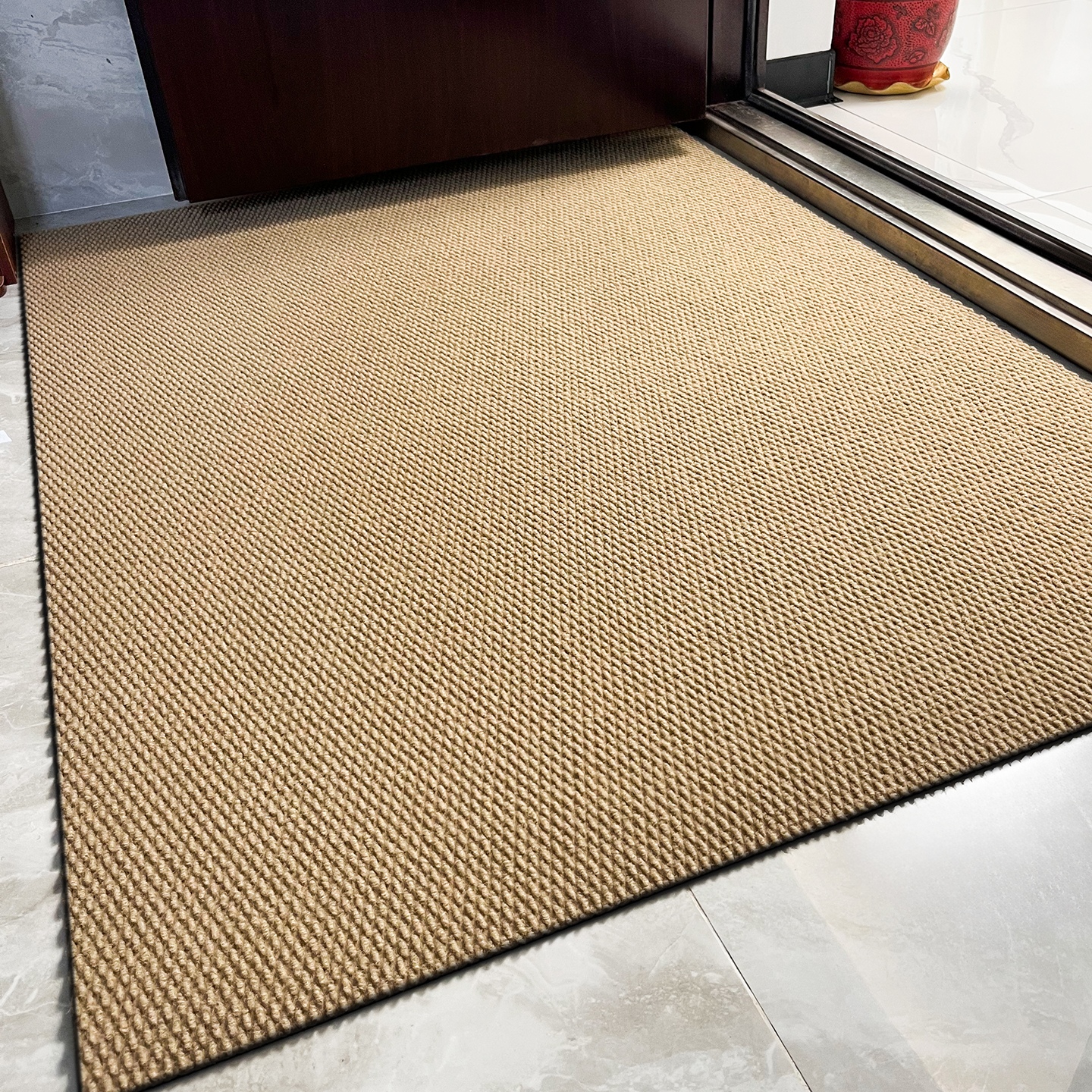 黄色入户门新款地垫防滑除尘耐脏