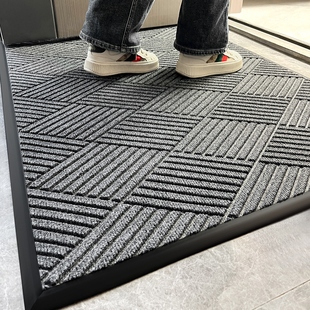 灰色入户门新款 地垫门外地毯高级加厚室外门口脚垫户外防滑门垫