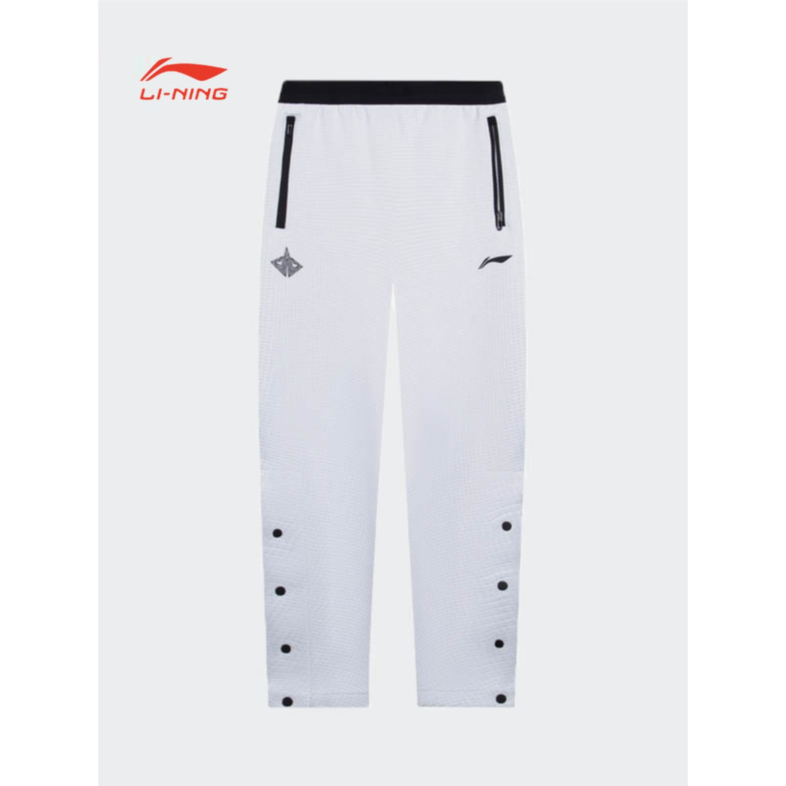 LI-NING/李宁春篮球系列吉米巴特勒撞印花时尚运动裤男款AKLT097