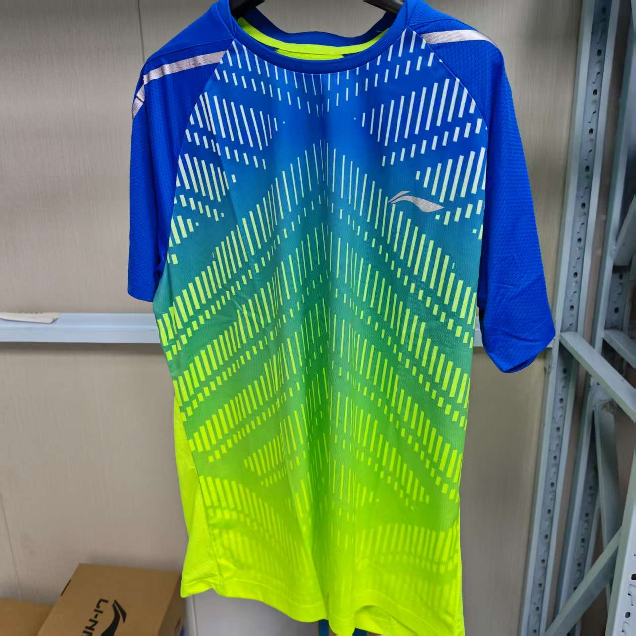 《购买前看详情B品》李宁短袖羽毛球服男女同款夏季比赛T恤AAYN15