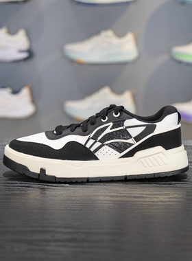 李宁COMMON 80S女子休闲鞋2025秋季新品舒适软弹经典板鞋AGCV208