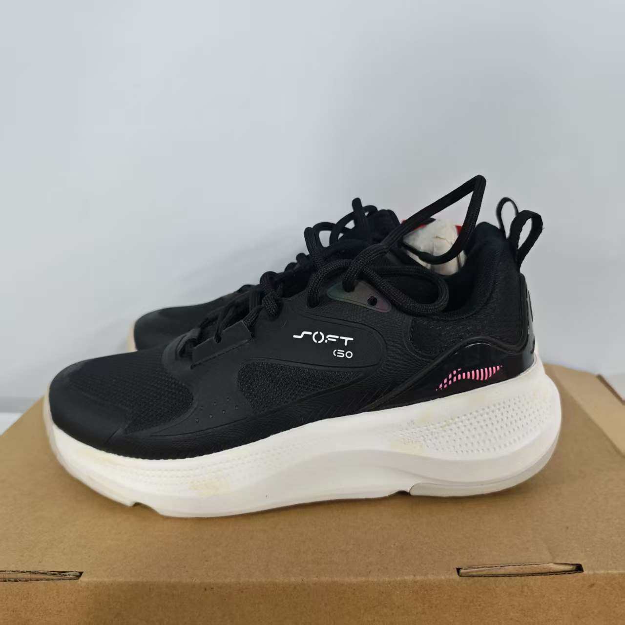 （瑕疵门店样鞋）李宁女款SOFT ELEMENT潮流运动休闲鞋AGLU012,运动鞋new,板鞋,淘宝优惠券,粉丝福利购,淘宝优惠卷