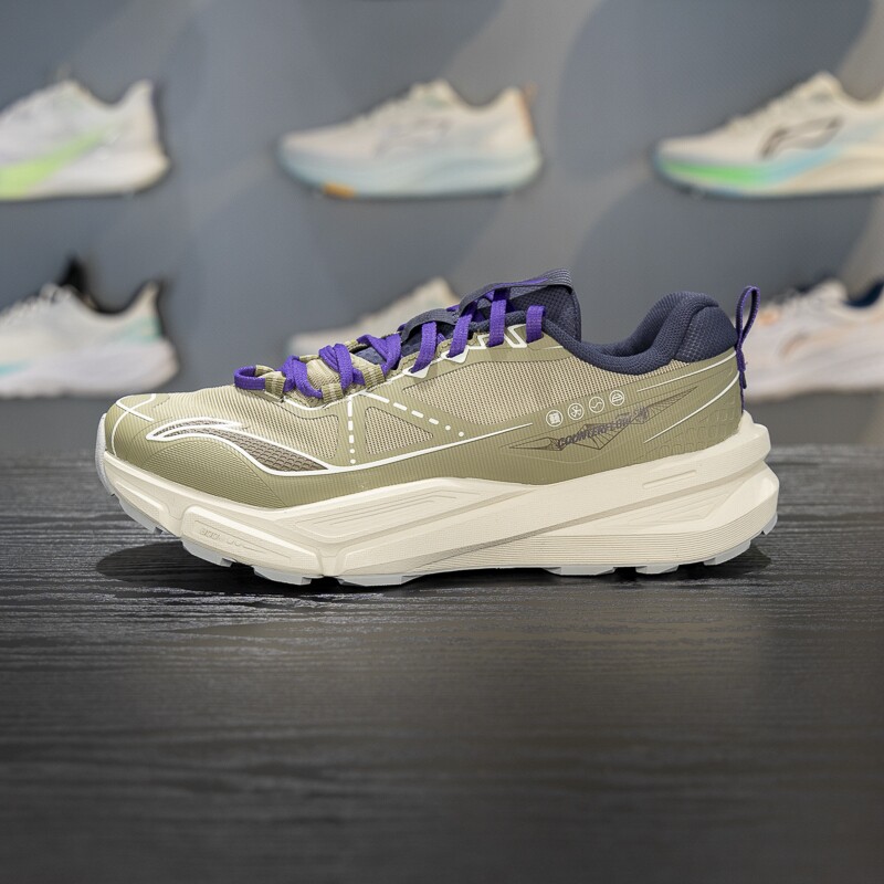 李宁2025秋季新款CF溯行岚男女同款轻量高回弹户外徒步鞋AHTV027