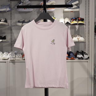 李宁短袖T恤2023夏季新款女子运动潮流系列纯棉透气文化衫AHST228