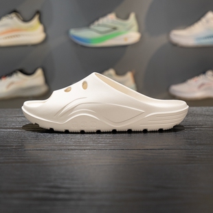 李宁羽毛球场边拖鞋男女同款2026春夏新款防滑运动凉拖AYCV001