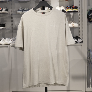 中国李宁短袖T恤男子2023夏季运动休闲宽松纯棉圆领文化衫AHST169