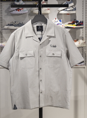 李宁休闲短袖衬衫男子2025夏季新款韦德系列宽松运动T恤ASHV169