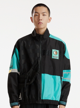 李宁LNG X 鬼灭之刃联名款男女同款潮流拼接运动夹克外套FFAC004