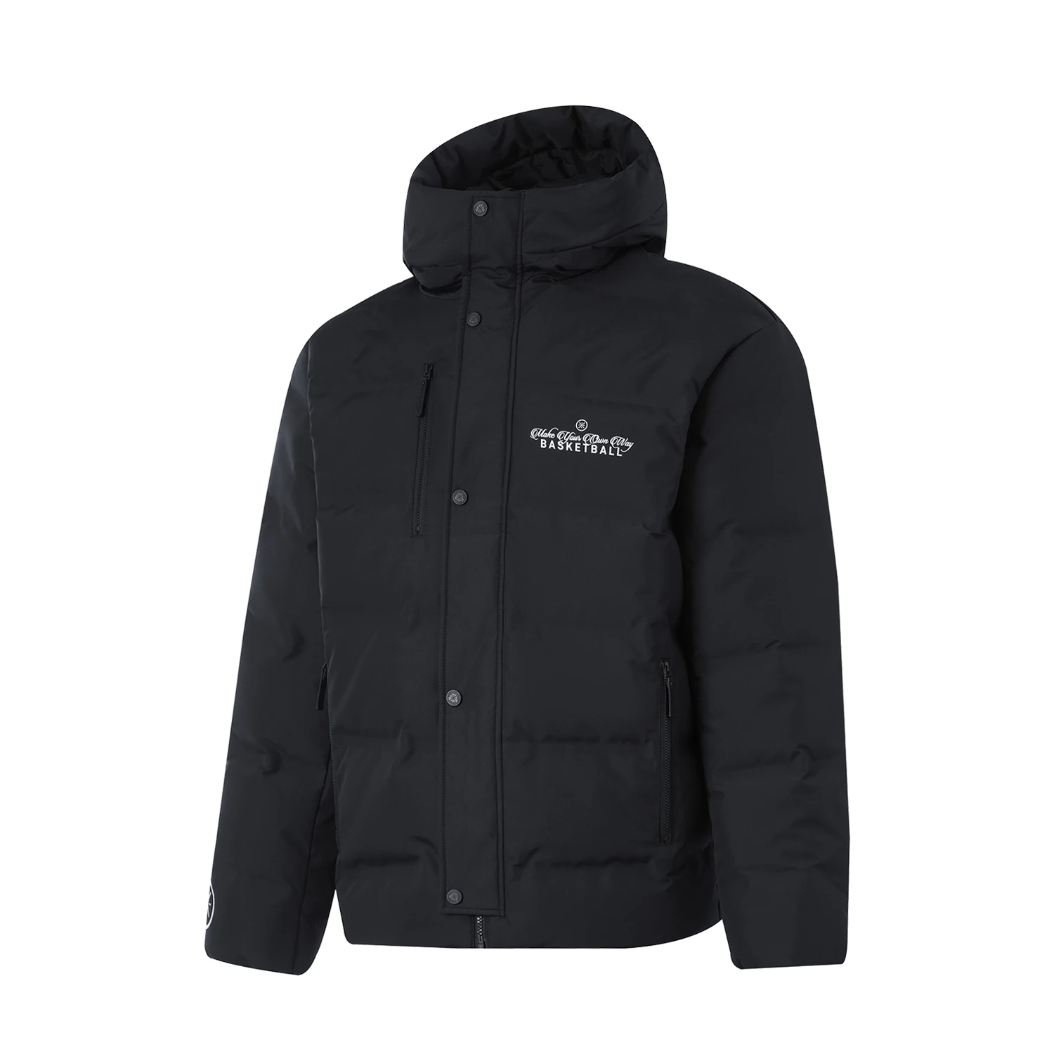 李宁韦德系列运动休闲外套男子锁温保暖防泼水短羽绒服AYMU003