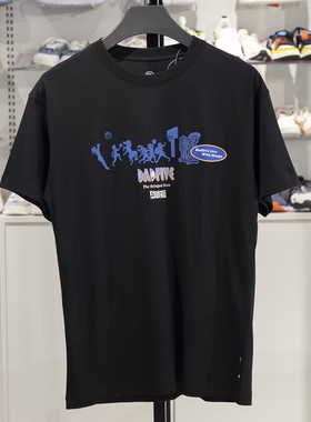 李宁短袖T恤2023夏季反伍系列男子运动休闲纯棉圆领文化衫AHST279