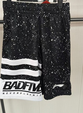 《购买前看详情B品》李宁女短裤运动休闲透气嘻哈风短裤AAPL076