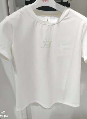 李宁短袖女大童夏季新品综合体能速干透气凉爽运动短袖T恤YTSU070