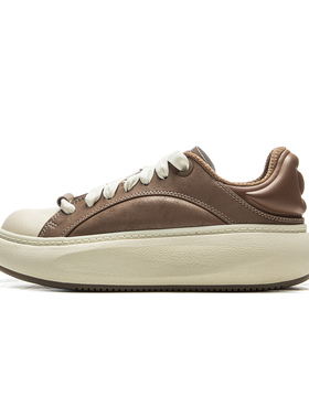 李宁云游C4D系列女子百搭轻质回弹舒适厚底潮流运动休闲鞋AZGU052