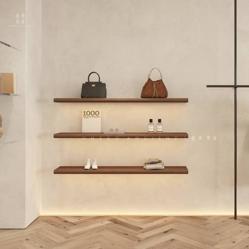置物架上墙复古店铺壁挂式层板