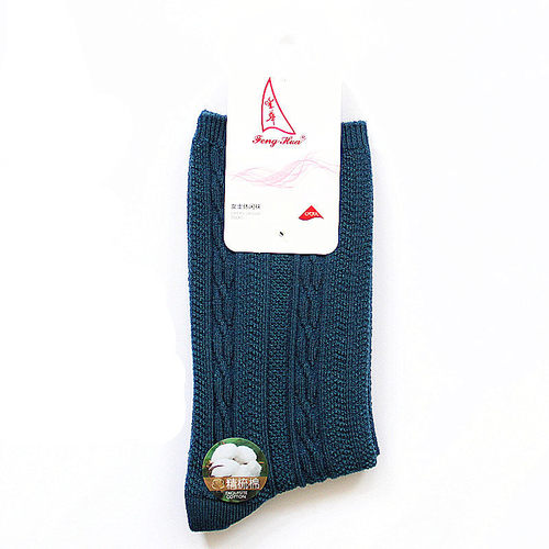 丰华加长袜筒青年透气吸汗潮棉袜