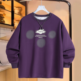 小胖墩胖男童加肥加大卫衣春秋款 中大童潮流百搭上衣服 胖男孩长袖