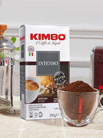 KIMBO Italian imported Espresso freshly Ground Hand-brewed Rich Pure Black Coffee Powder Blue Label 250g*2 packs thumbnail 3