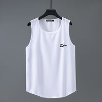 A fat man with a large vest, sleeveless quick-drying mesh hurdling, loose fat guy, and a fitness weight of 300 pounds thumbnail 2