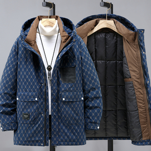 350斤新款羽绒棉服男加肥加大加厚冬季外套棉衣连帽保暖潮流棉袄