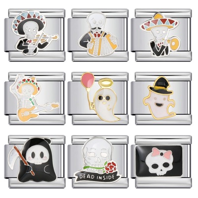 意大利模块手链不锈钢滴油图案