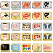 italian charm时尚 不锈钢模块手链金银diy模块饰品表带情侣礼物