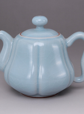 柏采官方促销爆款 瓷器茶壶自然开片手工功夫茶具HR116D小香