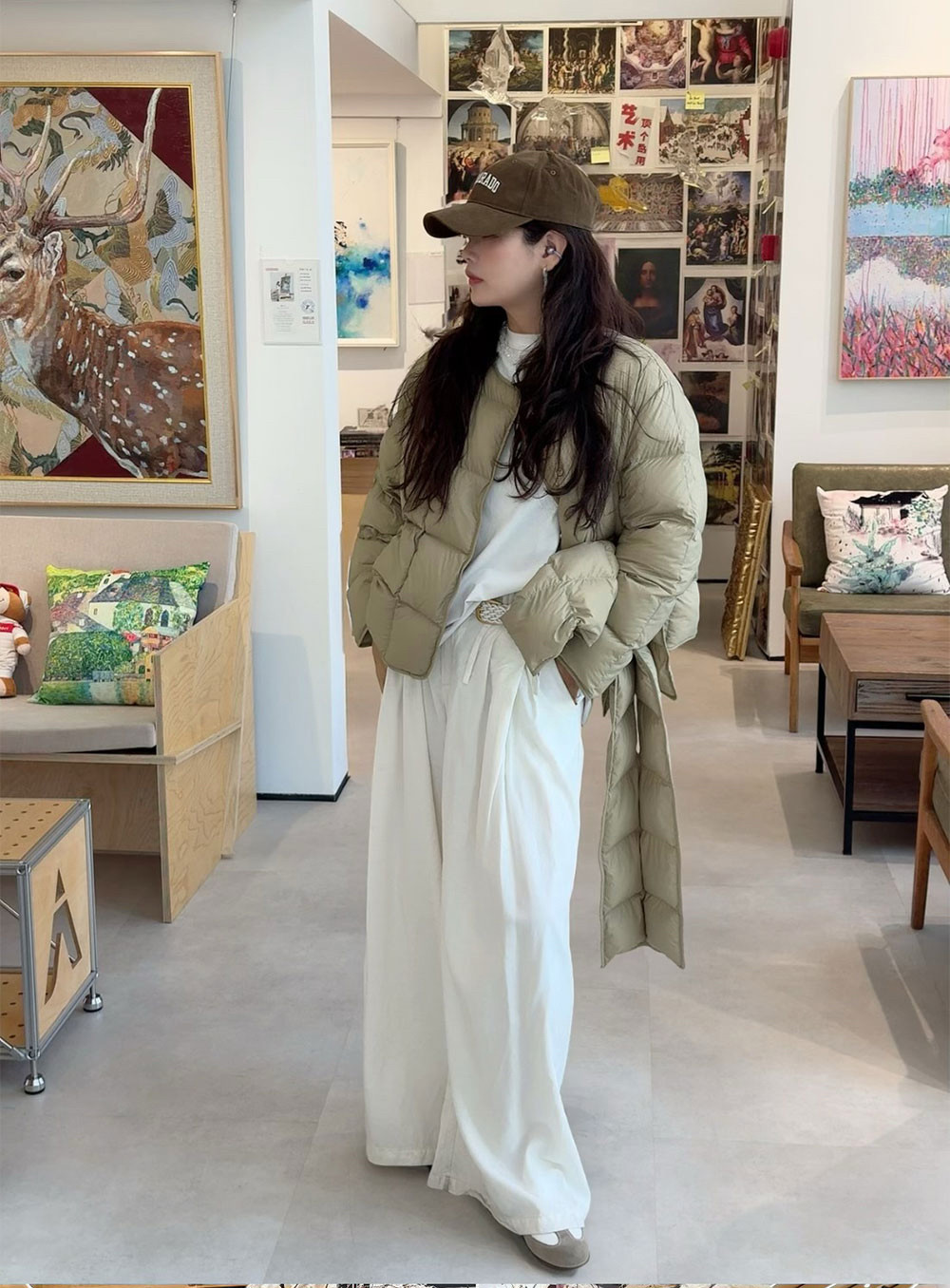 春节不打烊 围巾款可拆卸泡芙短款高充绒羽绒服1466