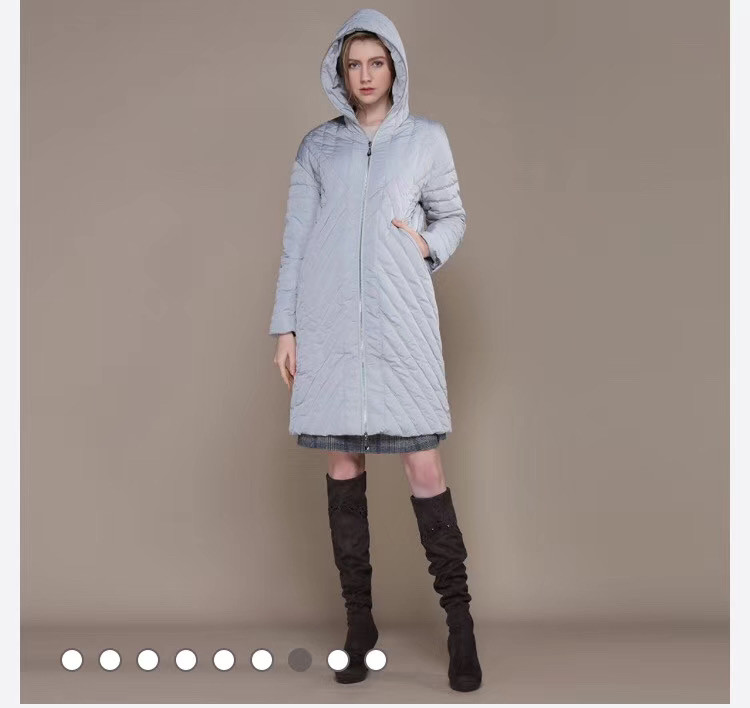 新款羽绒服女欧美时尚中长款加厚冬高端轻奢潮牌