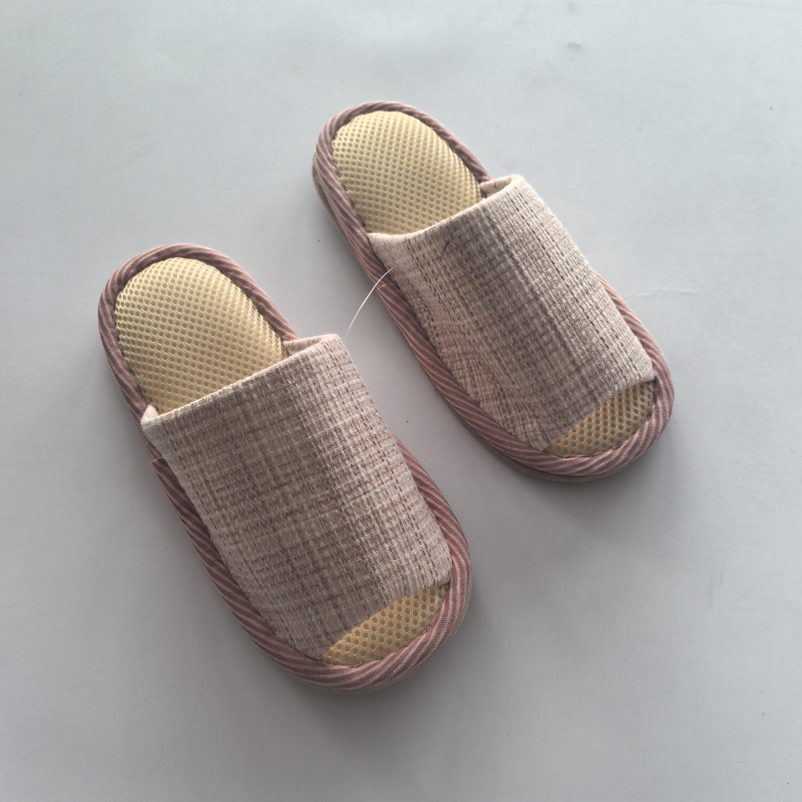 外贸出口日本日式室内居家拖鞋静音不伤地板女士拖鞋透气拖鞋