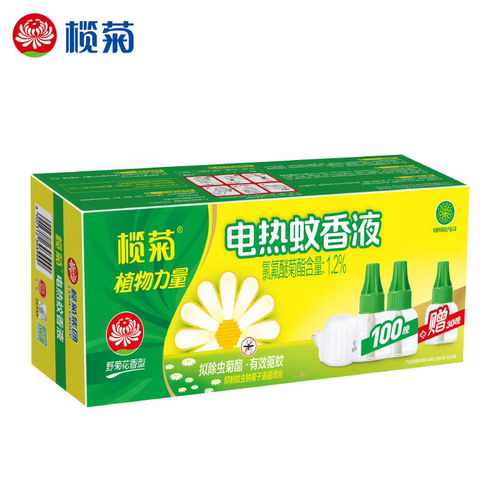 榄菊电热蚊香液(33mL×3瓶)+送直插器