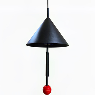 北欧创意个性艺术儿童房展厅吧台飘窗书桌灯小红伞网红床头吊线灯