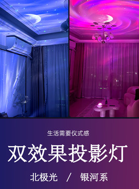 北极光星空投影灯浪漫卧室氛围灯