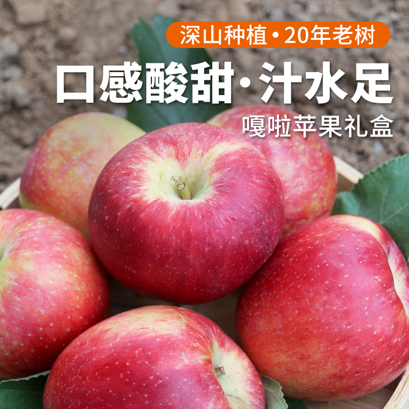 嘎啦苹果礼盒装酸甜可口