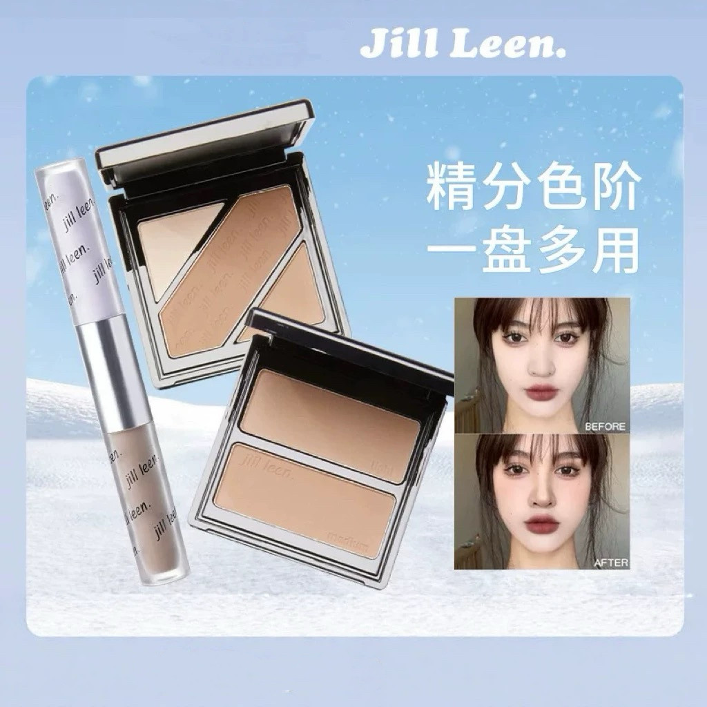 JILL LEEN三色修容盘双头修容提亮液鼻影遮瑕高光棒阴影立体侧影