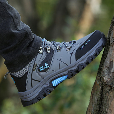 男鞋冬季加绒棉鞋户外运动休闲工地工作防水防滑登山劳保潮鞋秋季