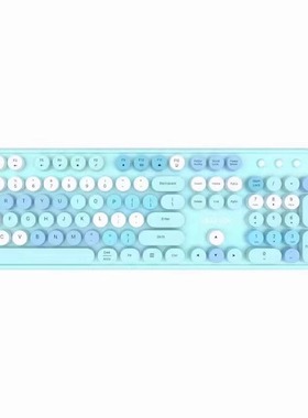 狼蛛AC306粉色浅蓝色圆帽无线键鼠套装键盘鼠标笔记本台式USB2.4G