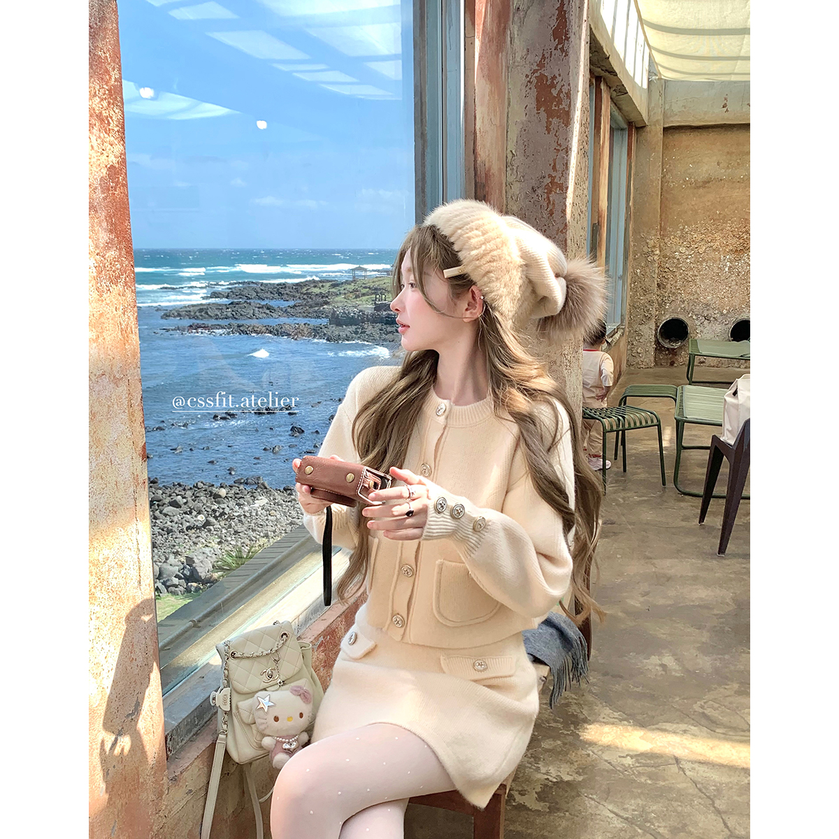 迟伞伞针织套装2024年秋季