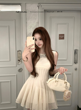 迟伞伞26/ss 云絮轻语 亚麻羊毛蝴蝶结无袖背心裙/单扣开衫两色入