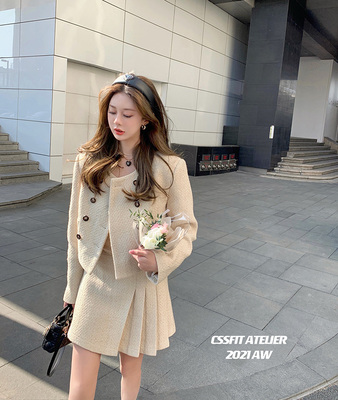 迟伞香榭丽舍大道羊毛粗花呢