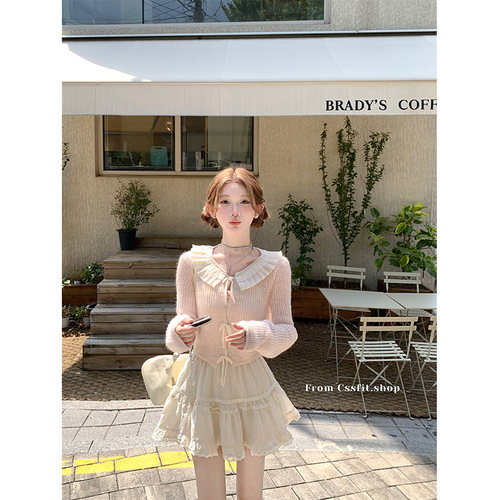 迟伞伞甜美温柔套装2024年秋季