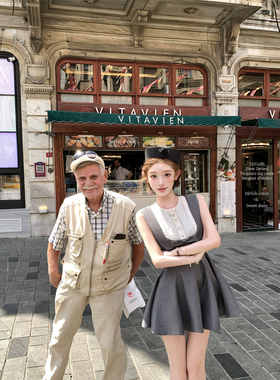 迟伞伞25/fw 德尔斐月光 jor*a钉钻蝴蝶结灰色连衣裙无袖/长袖版