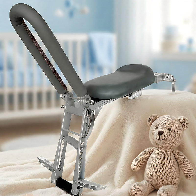 自行车儿童座椅前置单车宝宝快拆座椅折叠车轻便便携宝宝安全座椅