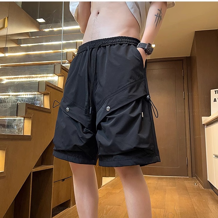 清仓捡漏夏季阔腿纯色工装裤