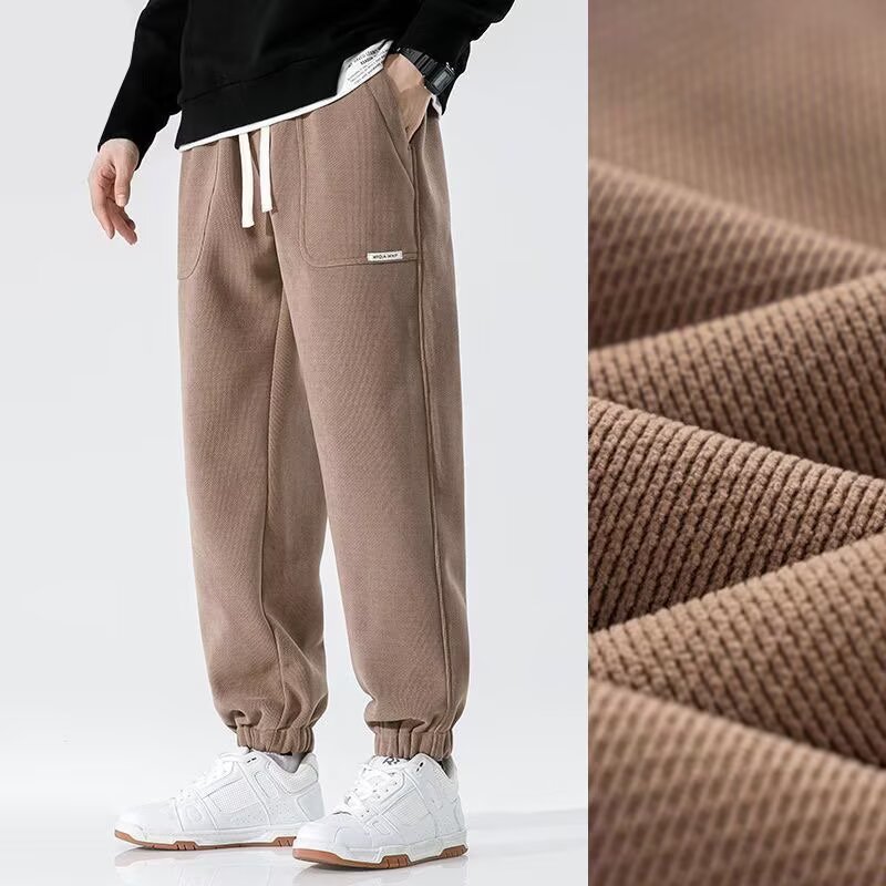 广州十三行男士裤子春秋宽松百搭潮流休闲裤束脚裤学生潮流帅气男