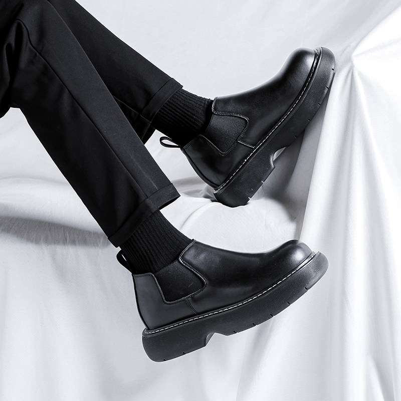 AUTUMN MARTIN BOOTS MENS CHELSEA BOOTS MENS HIGH STREET BREATHABLE BIG TOE SHOES MENS HIGH-TOP CHIMPER BOOTS PLATFORM BOOTS