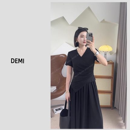 MISS RUILI 定制 夏季新款修身显瘦遮肉气质两件套F0576