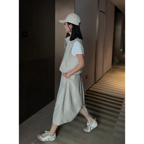 MISS RUILI定制  春季新款显瘦时尚马甲+半身裙运动休闲套装F1783