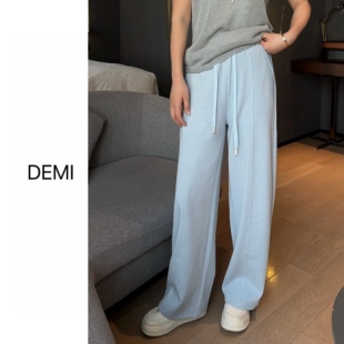 松弛休闲裤 MISS 韩系百搭柔软舒适弯刀裤 早春新款 F1725 RUILI定制