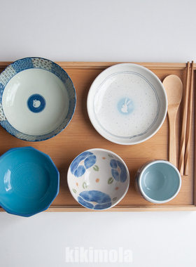 ⭐日本一人食餐具托盘盘碗日式和风ins同款网红精致陶瓷套装组合